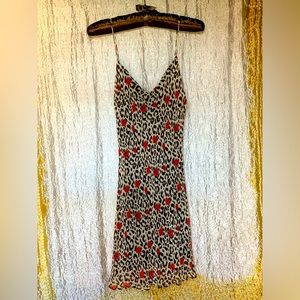 Silk georgette cami slip dress small